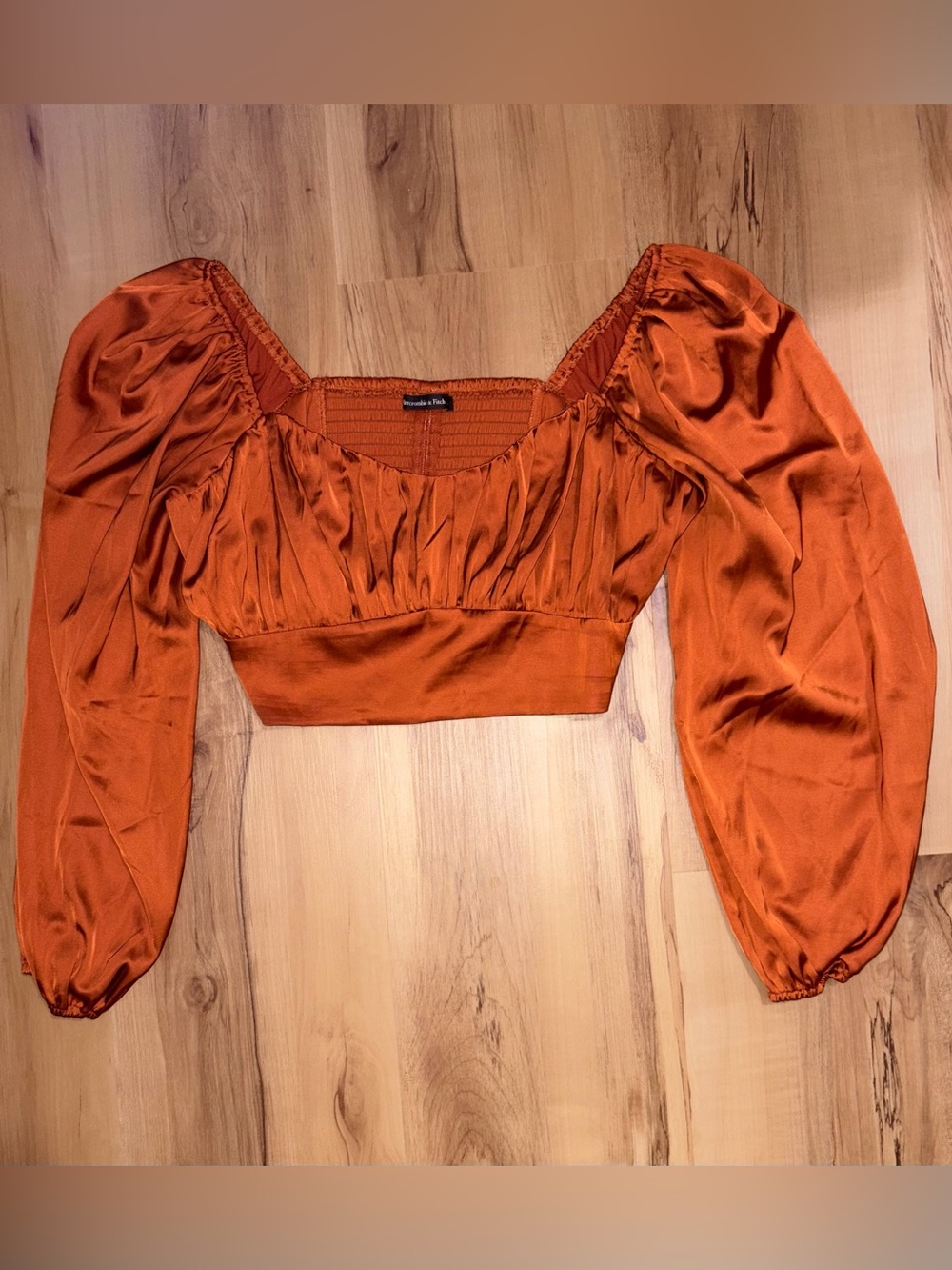 Abercrombie & Fitch long-sleeve crop top